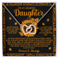 Daughter - Keep Your Face To The Sunshine - Interlocking Hearts Necklace