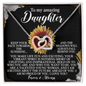 Daughter - Towards The Sunshine - Interlocking Hearts Necklace