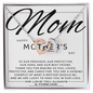 Mom - A Shining Example Of What A Mother Should Be - Interlocking Hearts Necklace