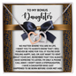 Daughter - A Daughter Born Before I Met Her - Interlocking Hearts Necklace