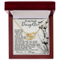 Daughter - Proud Of The Woman You Have Become - Interlocking Hearts Necklace