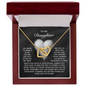 Daughter - Every Step Of The Way - Interlocking Hearts Necklace