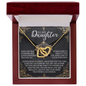 Daughter - Author Of Your Own Story - Interlocking Hearts Necklace