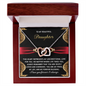 Daughter - My Pride, Joy, And Forever Blessing - Interlocking Hearts Necklace
