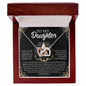 Daughter - You Are Our Shining Star - Interlocking Hearts Necklace