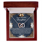 Daughter - An Incredible Blessing - Interlocking Hearts Necklace