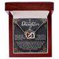 Daughter - Author Of Your Own Story - Interlocking Hearts Necklace