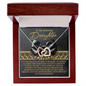 Daughter - Be Led By Your Dreams - Interlocking Hearts Necklace