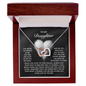 Daughter - Every Step Of The Way - Interlocking Hearts Necklace