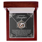 Daughter - Unchanging And Unfading - Interlocking Hearts Necklace