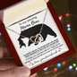 Mom - To My Amazing Mama Bear - Interlocking Hearts Necklace