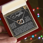 Daughter - Only A Phone Call Away - Interlocking Hearts Necklace