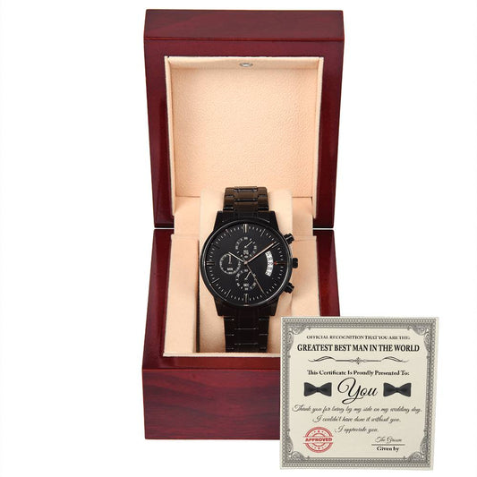 Best Man - Greatest In The World - Chronograph Watch