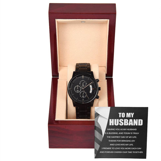 To My Husband - A Blessing - Chronograph Watch