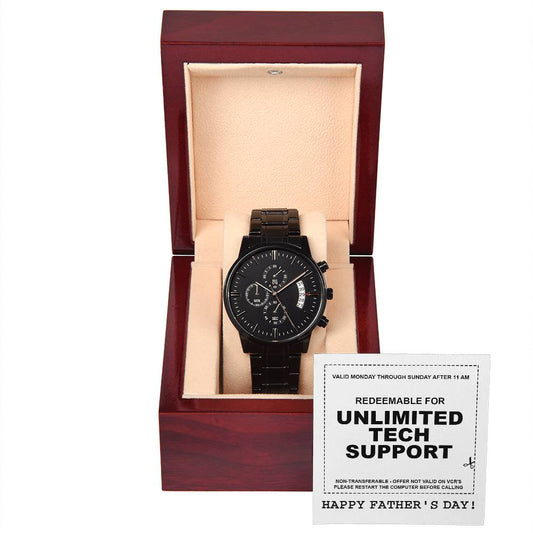 Dad - Unlimited Tech Support - Chronograph Watch