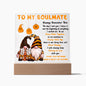 To My Soulmate - Grow Older Together - Acrylic Plaque