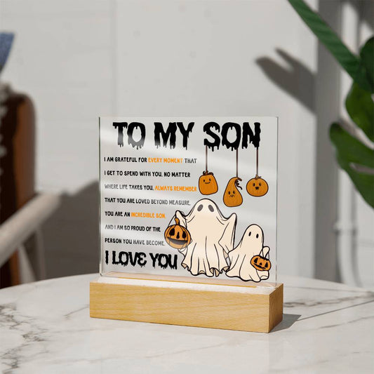 To My Son - Incredible Son - Acrylic Plaque