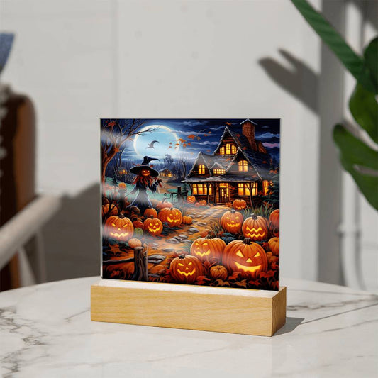 Halloween - Pumpkin Patch - Acrylic Plaque