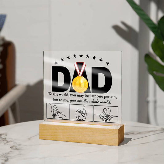 Dad - My Number One - Acrylic Plaque