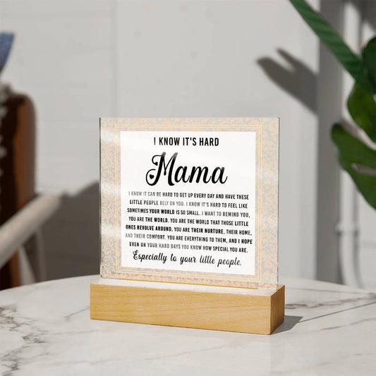 Mom - You Are The World - Acrylic Plaque