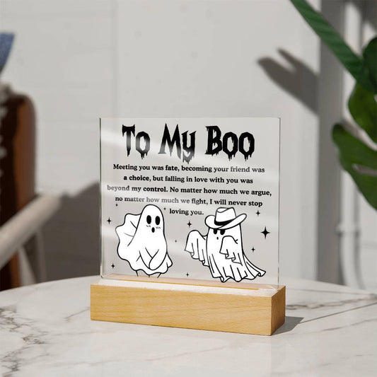 To My Soulmate - Meeting You Was Fate - Acrylic Plaque