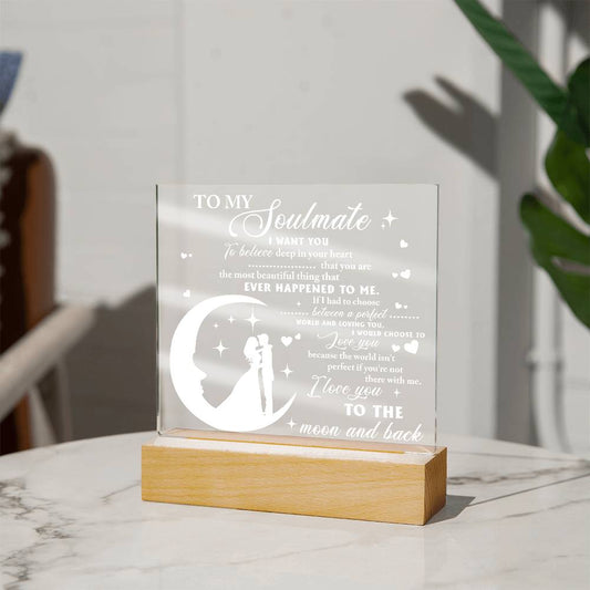 Soulmate - The Most Beautiful Thing That Happened To Me - Acrylic Plaque