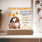 To My Soulmate - Grow Older Together - Acrylic Plaque