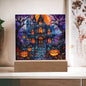 Halloween - House Stained Glass - Acrylic Plaque