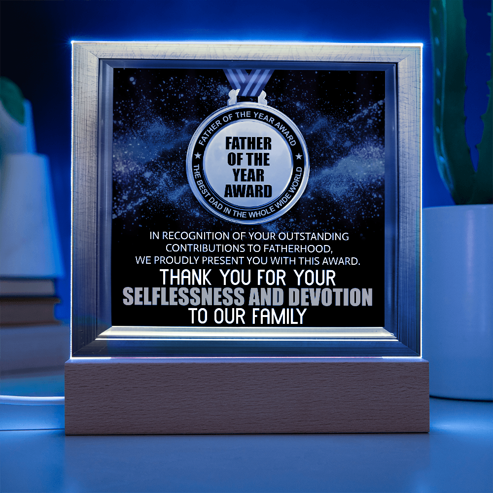Dad - Father Of The Year Award - Acrylic Plaque