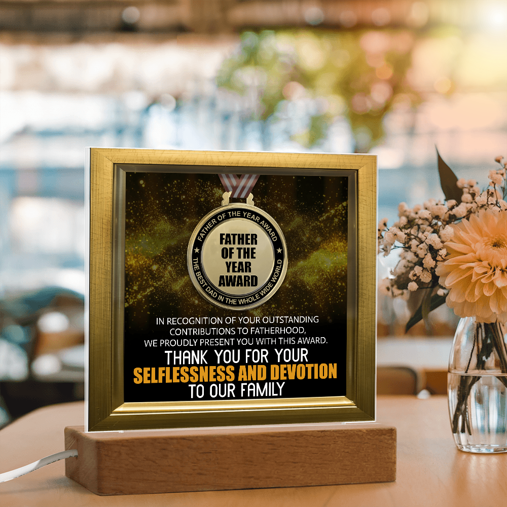 Dad - Father Of The Year Award - Acrylic Plaque