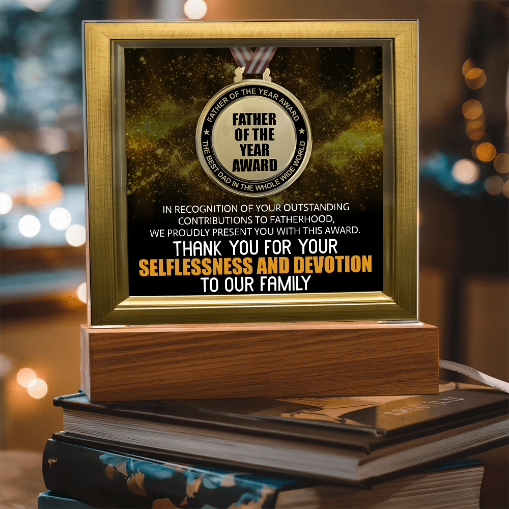 Dad - Father Of The Year Award - Acrylic Plaque