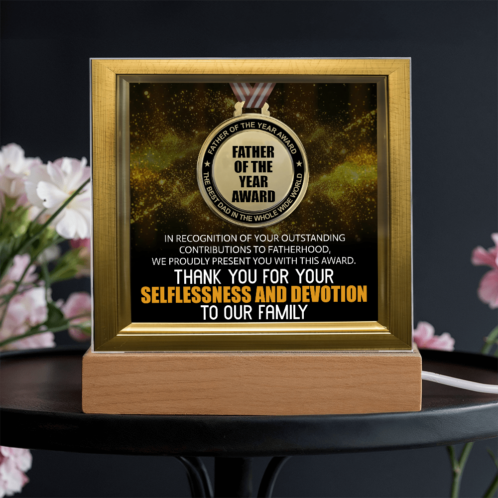 Dad - Father Of The Year Award - Acrylic Plaque