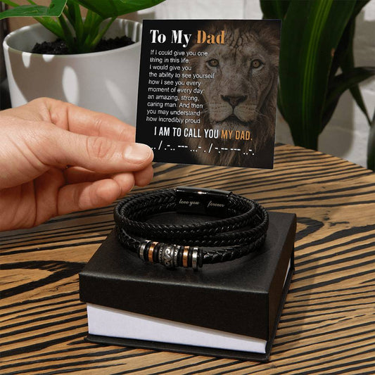 Dad - Proud To Call You Dad - Leather Bracelet