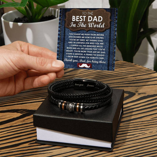 Dad - More Than Just My Dad - Leather Bracelet