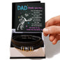 Dad - Thank You For Being You - Leather Bracelet