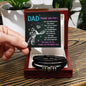 Dad - Thank You For Being You - Leather Bracelet
