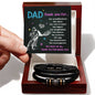 Dad - Thank You For Being You - Leather Bracelet