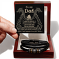 Dad - Thank You For Believing In Me - Leather Bracelet