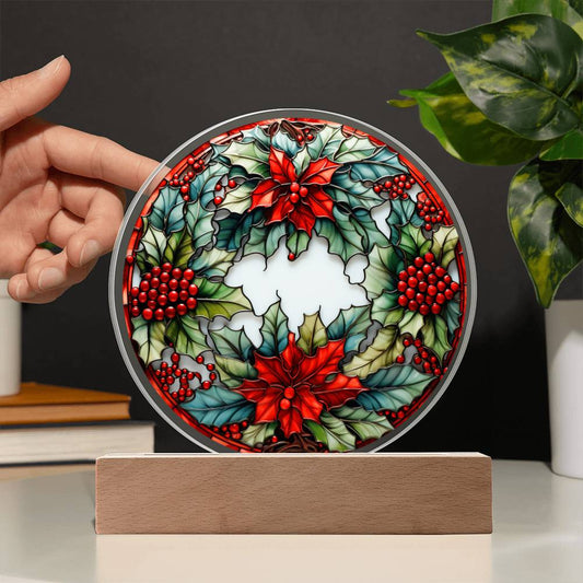 Christmas - Wreath - Acrylic Plaque