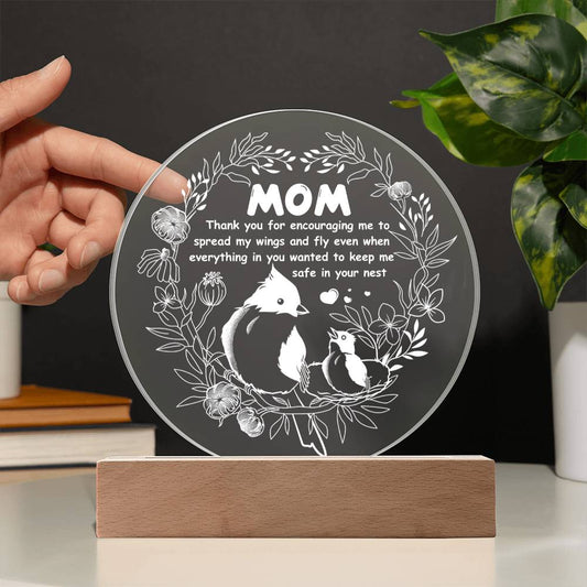 Mom - Spread My Wings - Acrylic Plaque