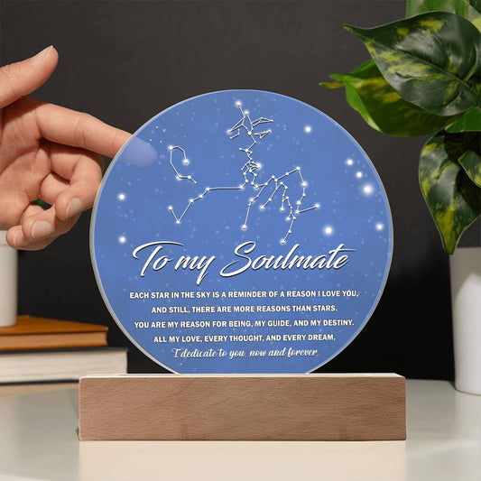 Soulmate - Each Star In The Sky Is A Reminder - Acrylic Plaque