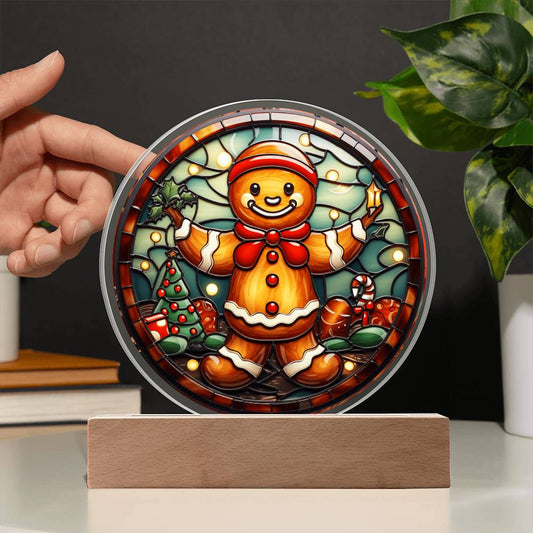 Christmas - Gingerbread Man - Acrylic Plaque