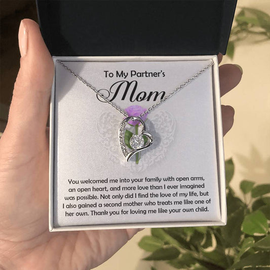 Partner's Mom - Thank You - Forever Love Necklace