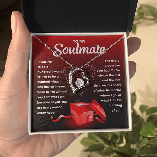 Soulmate - First And Last In My Heart - Forever Love Necklace