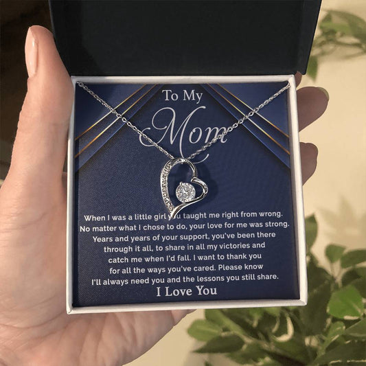 To My Mom - Your Strong Love - Forever Love Necklace