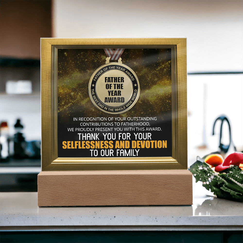 Dad - Father Of The Year Award - Acrylic Plaque