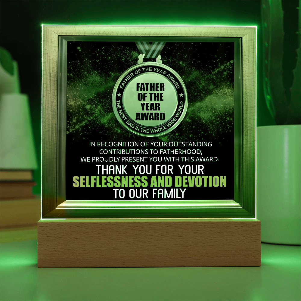Dad - Father Of The Year Award - Acrylic Plaque