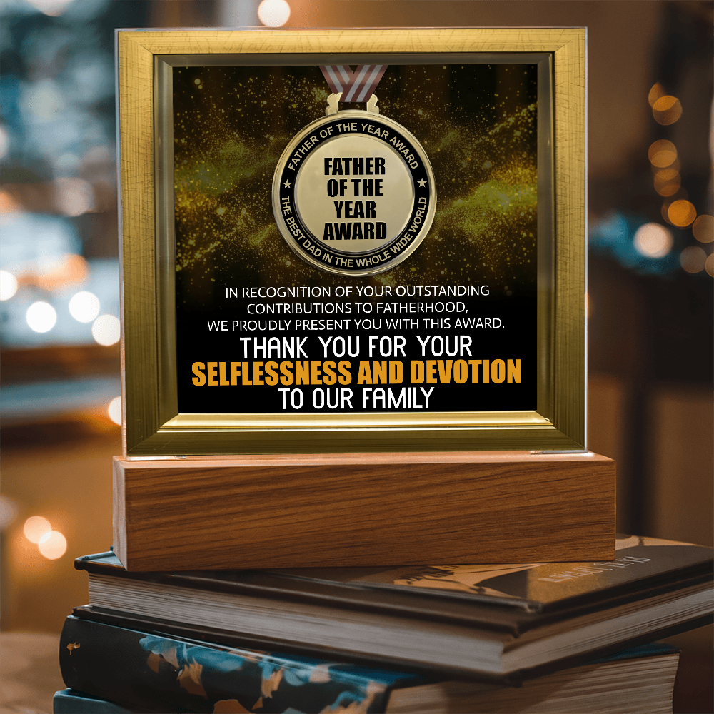 Dad - Father Of The Year Award - Acrylic Plaque