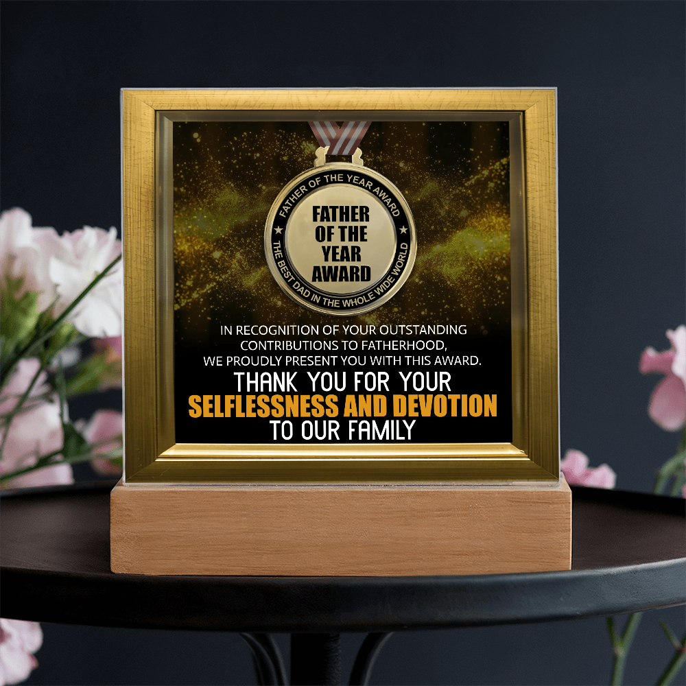 Dad - Father Of The Year Award - Acrylic Plaque