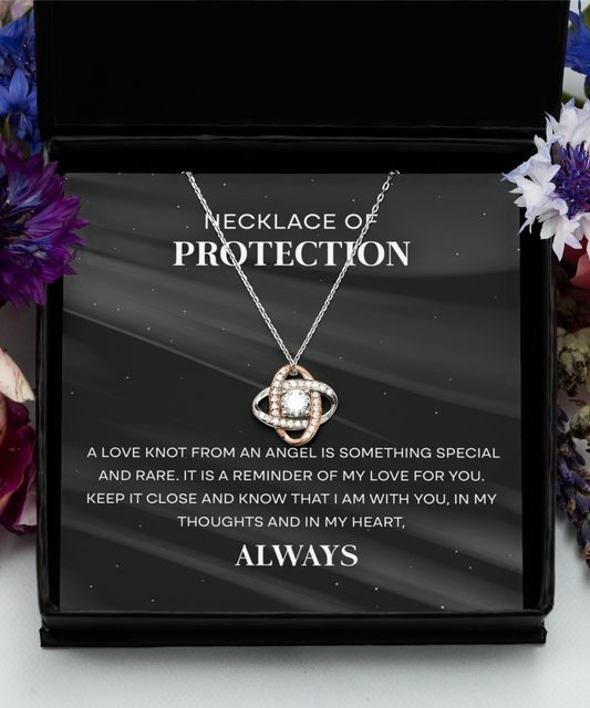 Daughter Necklace of Protection - Love Knot Necklace